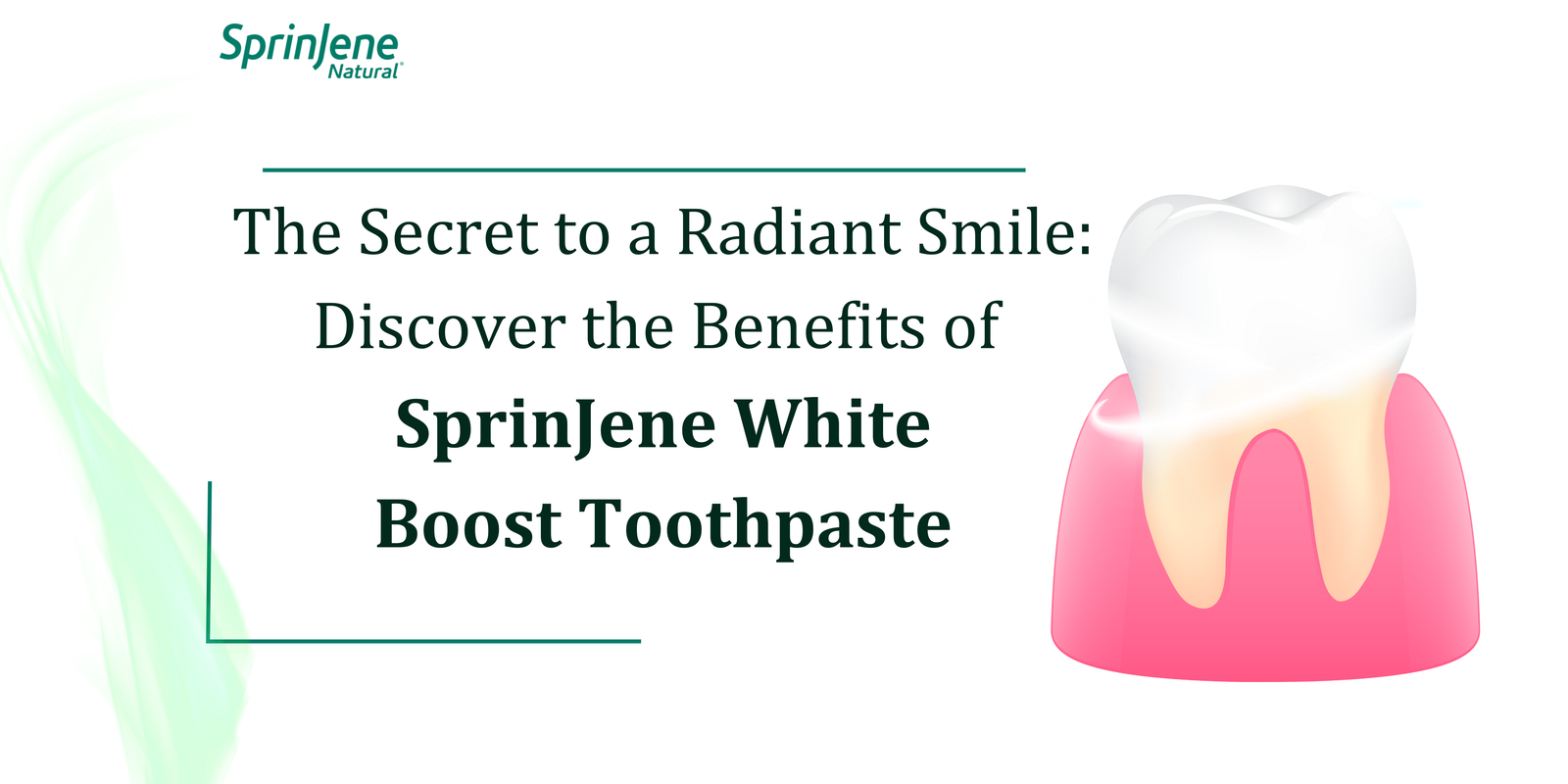 The Secret to a Radiant Smile: Discover the Benefits of SprinJene White Boost Toothpaste