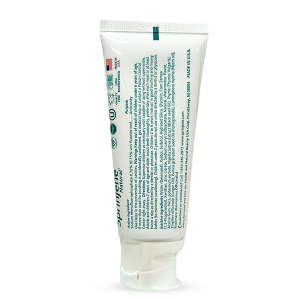 Children's Watermelon Toothpaste With Cavity Protection by SprinJene Natural® - Sprinjene
