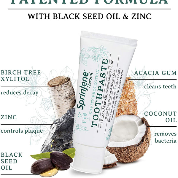 SprinJene Natural® Adult Cavity Protection Toothpaste - Sprinjene
