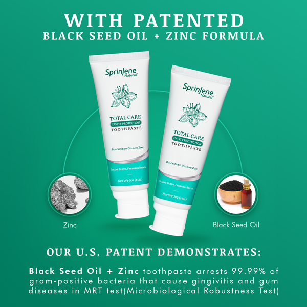 SprinJene Natural® Total Care Cavity Protection Toothpaste 5oz - Sprinjene