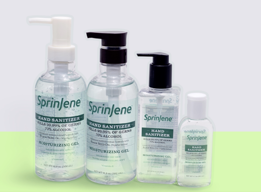 SprinJene Natural Antimicrobial Moisturizing Hand Sanitizing Gel