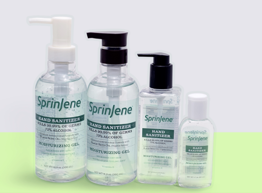 SprinJene Natural Antimicrobial Moisturizing Hand Sanitizing Gel - Sprinjene