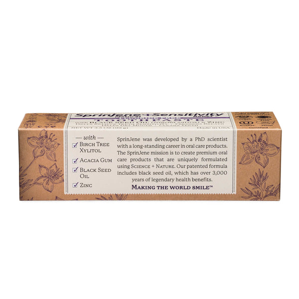 SprinJene Natural® Sensitivity Relief Toothpaste With Cavity Protection 3.5oz - Sprinjene