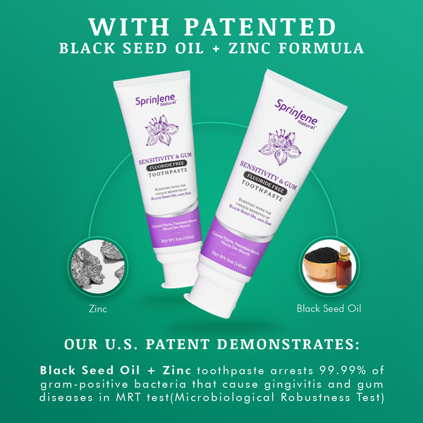 SprinJene Natural® Sensitivity & Gum Fluoride Free Toothpaste 5oz - Sprinjene