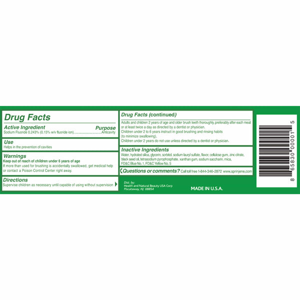 Travel Size Original Fresh Boost Toothpaste - Sprinjene