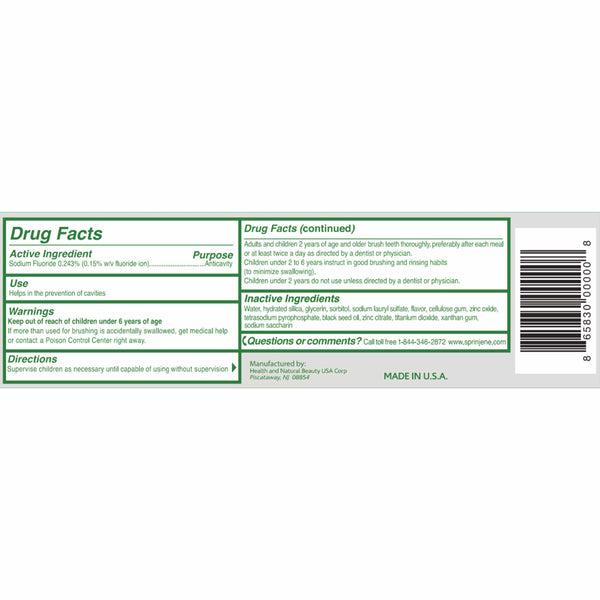 Travel Size Original White Boost Toothpaste - Sprinjene
