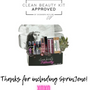 We’re Clean Beauty Kit approved!