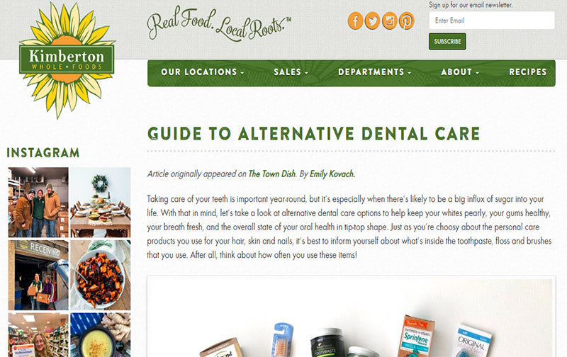 SprinJene in Kimberton Whole Foods, Guide to alternative Dental Care - SprinJene