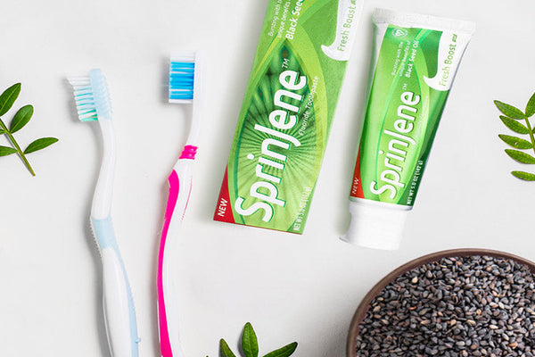 New Toothpaste Contains Extracts of Black Seed Oil - SprinJene