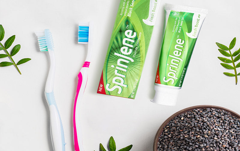 New Toothpaste Contains Extracts of Black Seed Oil - SprinJene