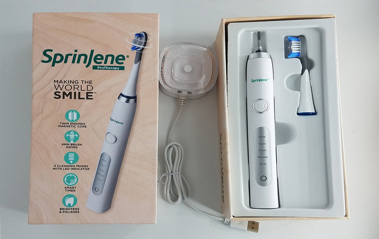 SprinJene Expands Product Offerings: Debuts its first ProTherapy Sonic Toothbrush - SprinJene