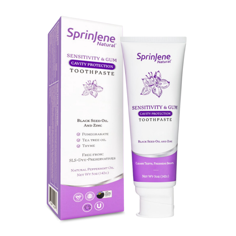 Sensitivity & Gum Cavity Protection by SprinJene Natural® 5oz - Sprinjene