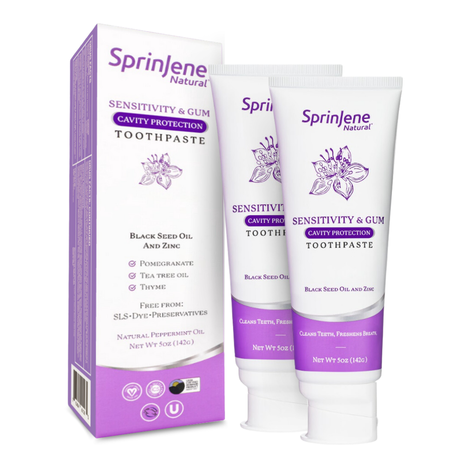 Sensitivity & Gum Cavity Protection by SprinJene Natural® 5oz - Sprinjene