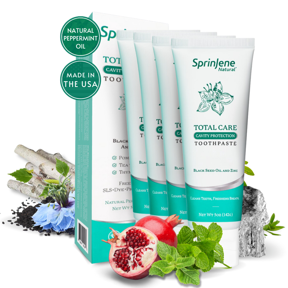 SprinJene Natural® Total Care Cavity Protection Toothpaste 5oz - Sprinjene