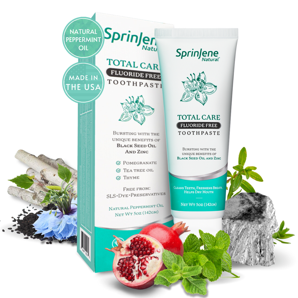 SprinJene Natural ® Total Care Fluoride Free Toothpaste - Sprinjene