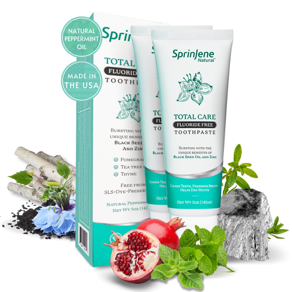 SprinJene Natural ® Total Care Fluoride Free Toothpaste - Sprinjene