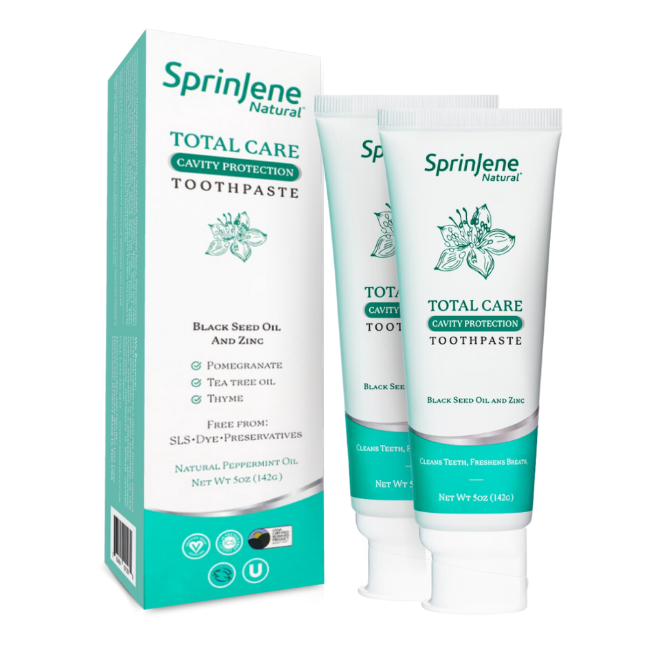 SprinJene Natural® Total Care Cavity Protection Toothpaste 5oz - Sprinjene