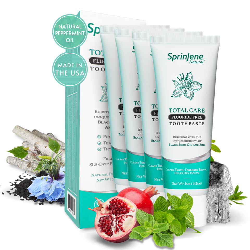 SprinJene Natural ® Total Care Fluoride Free Toothpaste - Sprinjene