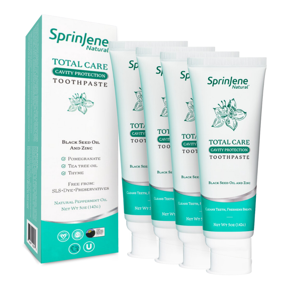 SprinJene Natural® Total Care Cavity Protection Toothpaste 5oz - Sprinjene