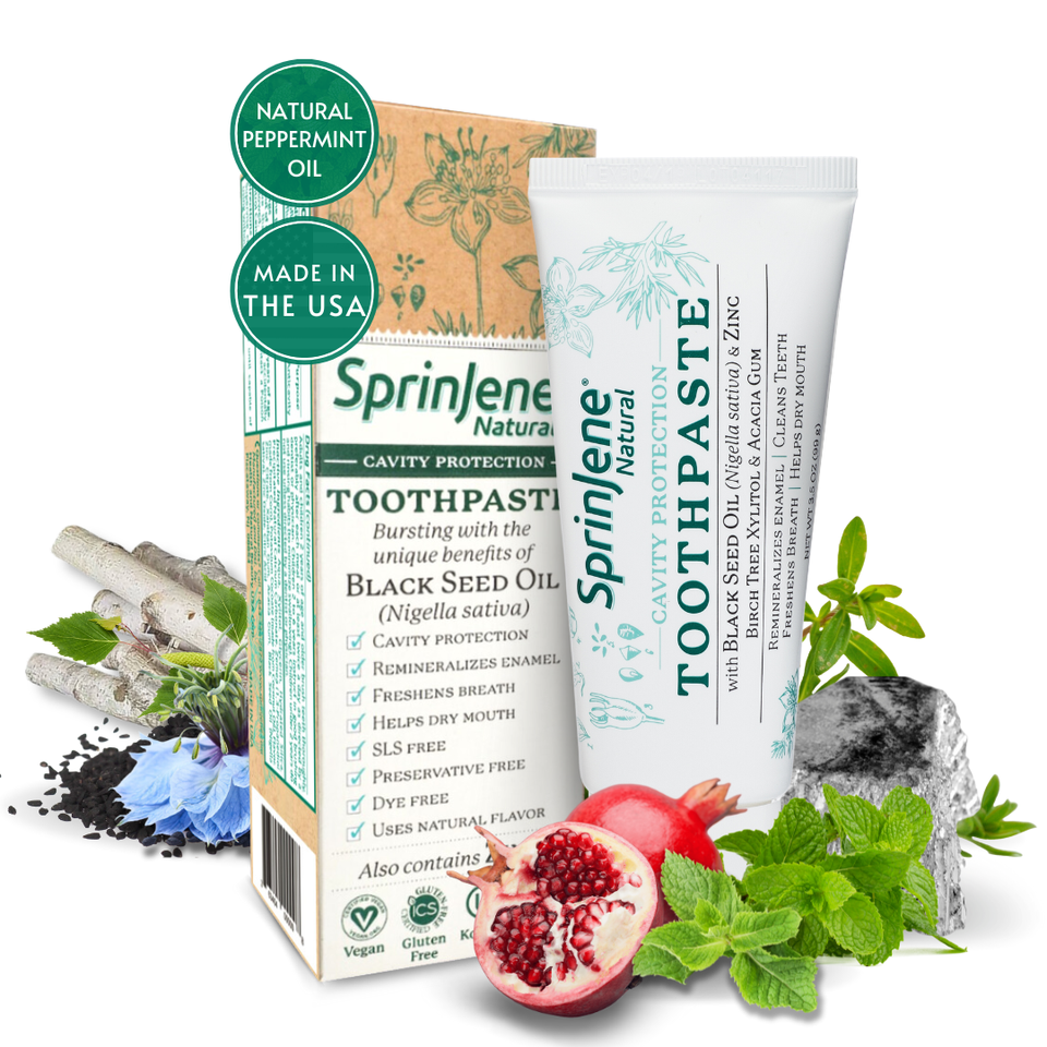 SprinJene Natural® Adult Cavity Protection Toothpaste - Sprinjene