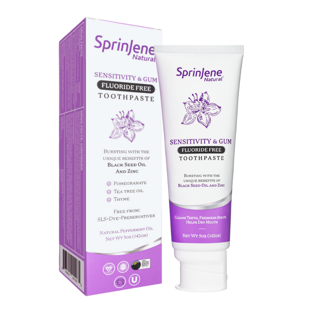 SprinJene Natural® Sensitivity & Gum Fluoride Free Toothpaste 5oz