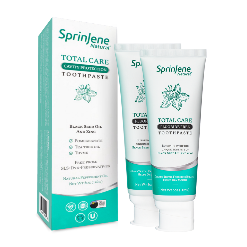 SprinJene Natural ® Total Care Fluoride Free Toothpaste - Sprinjene