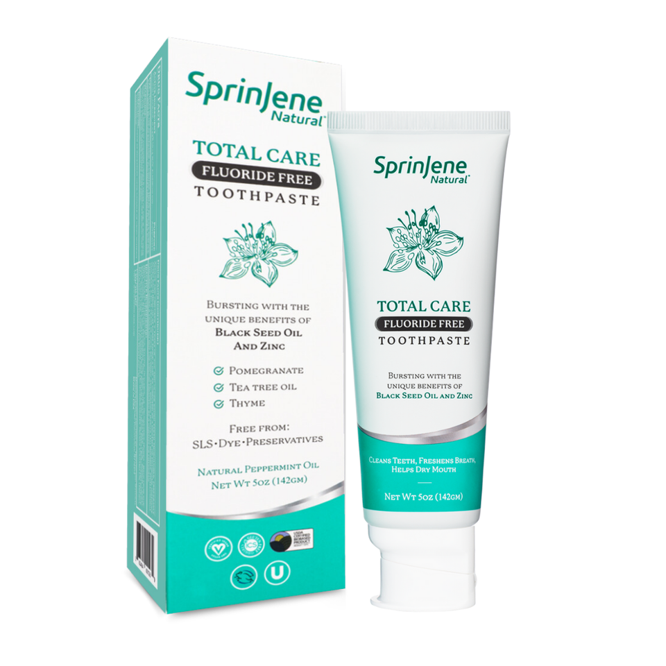 SprinJene Natural ® Total Care Fluoride Free Toothpaste - Sprinjene