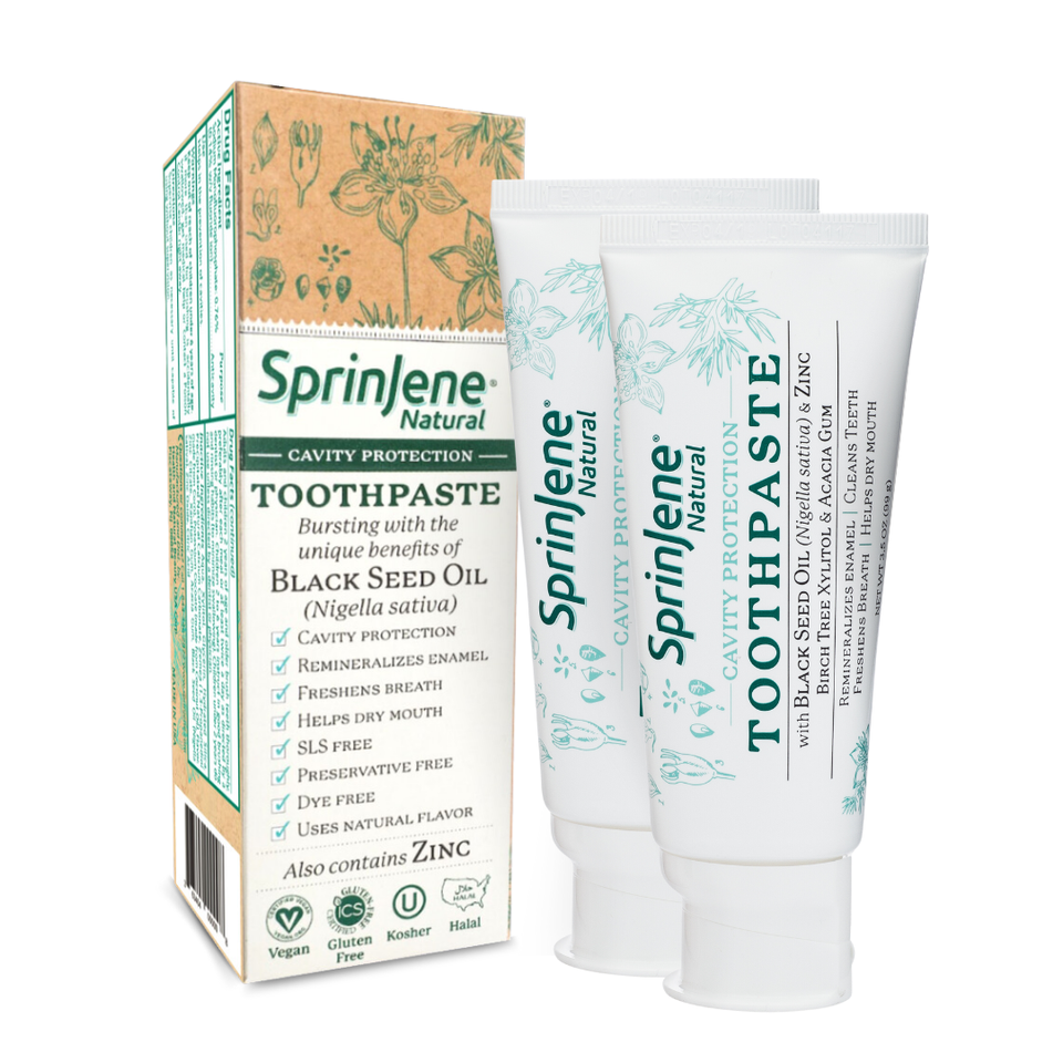 SprinJene Natural® Adult Cavity Protection Toothpaste - Sprinjene