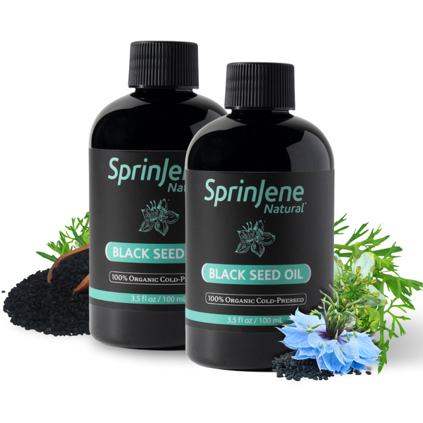 SprinJene Natural® 100% Organic Cold-Pressed Black Seed Oil
