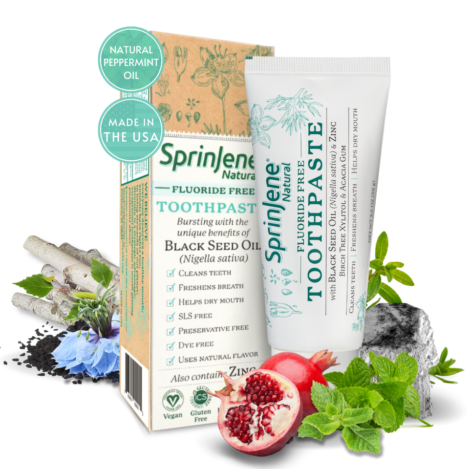 SprinJene Natural® Fluoride Free Toothpaste - Sprinjene