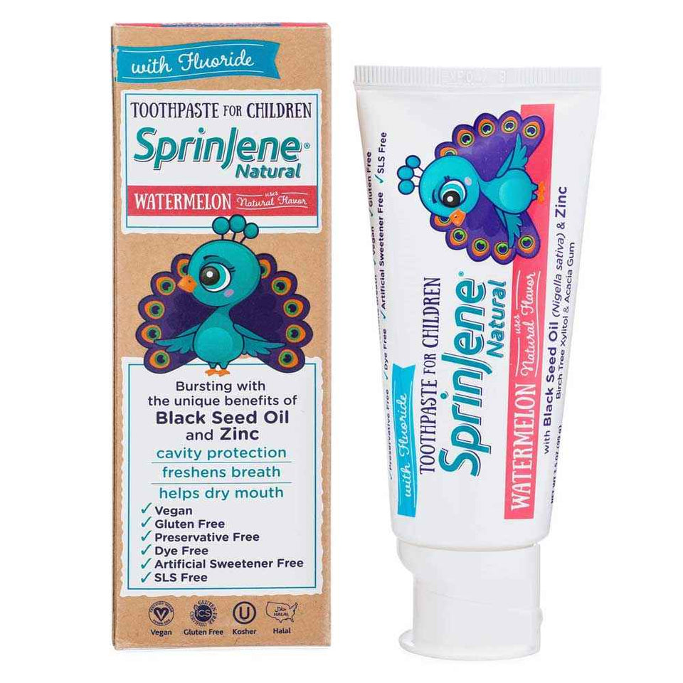 Children's Watermelon Toothpaste With Cavity Protection by SprinJene Natural®