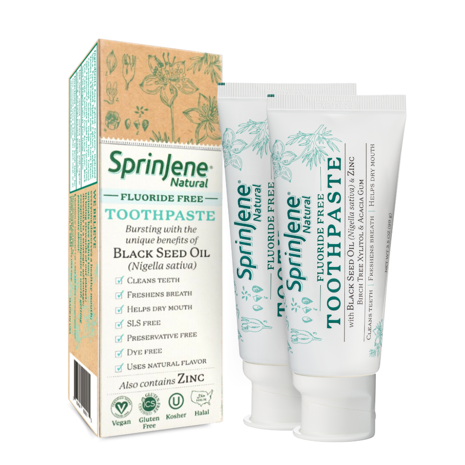 SprinJene Natural® Fluoride Free Toothpaste - Sprinjene