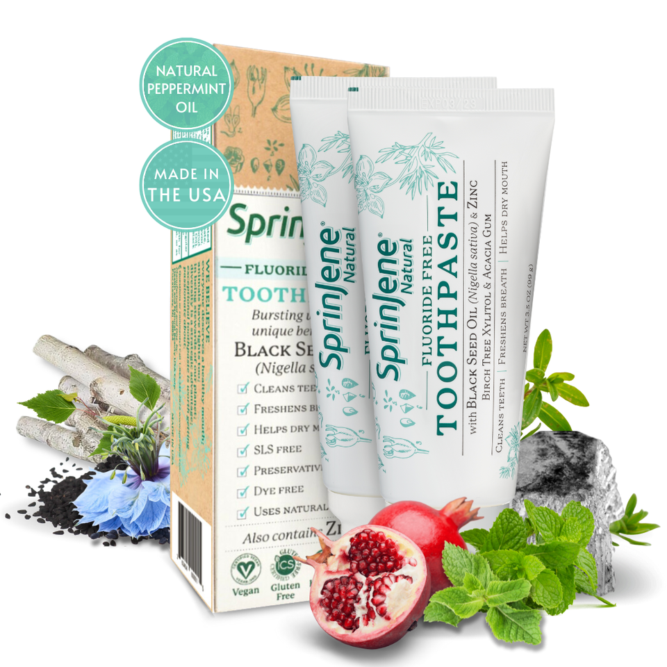 SprinJene Natural® Fluoride Free Toothpaste - Sprinjene