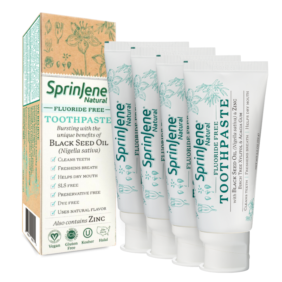 SprinJene Natural® Fluoride Free Toothpaste - Sprinjene