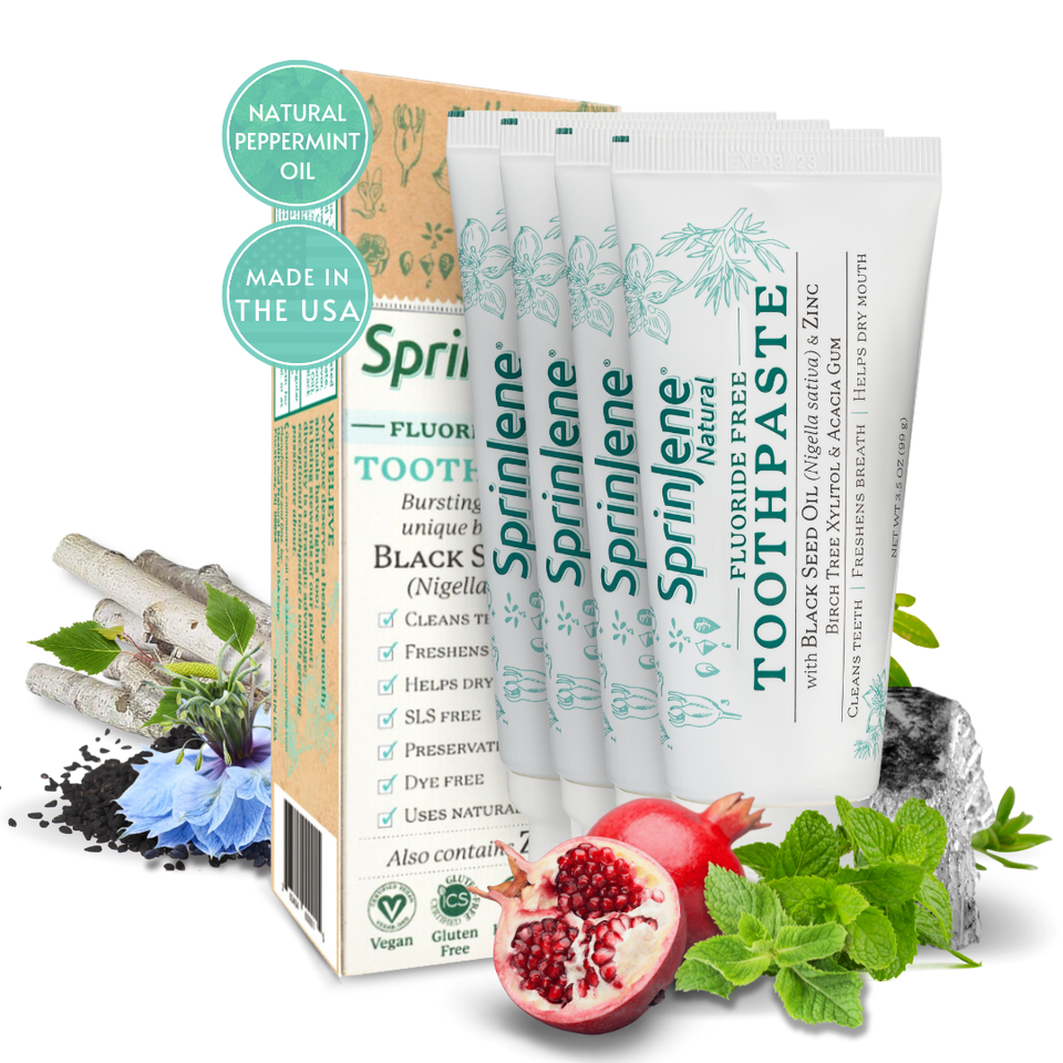 SprinJene Natural® Fluoride Free Toothpaste - Sprinjene