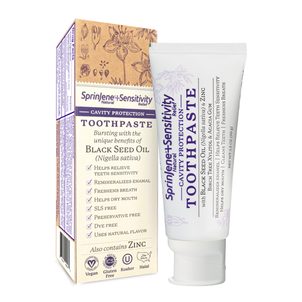 SprinJene Natural® Sensitivity Relief Toothpaste With Cavity Protection 3.5oz - Sprinjene