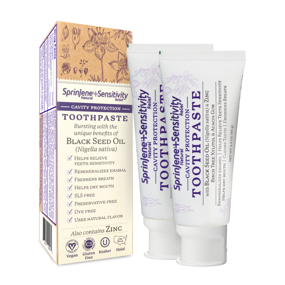 SprinJene Natural® Sensitivity Relief Toothpaste With Cavity Protection 3.5oz - Sprinjene