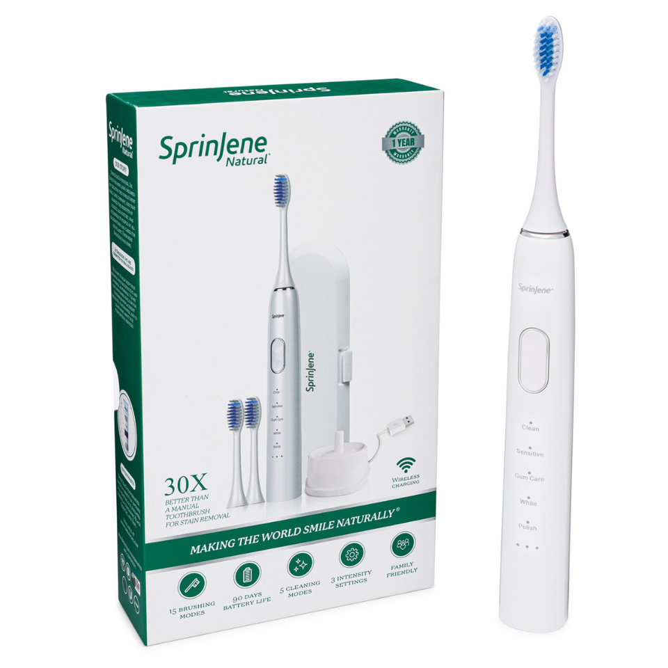 SprinJene Natural® Sonic Electric Toothbrush - Sprinjene