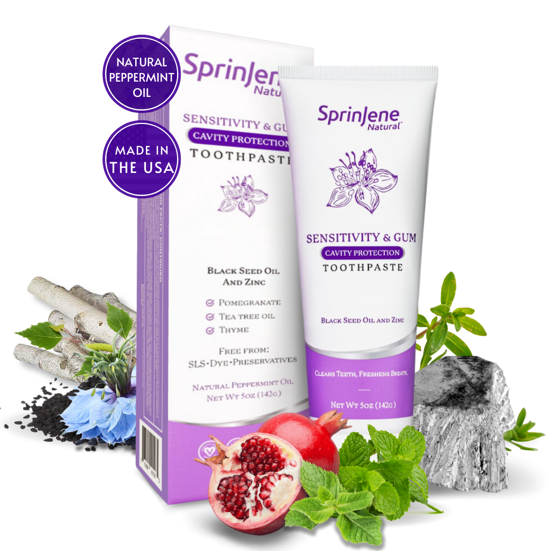Sensitivity & Gum Cavity Protection by SprinJene Natural® 5oz