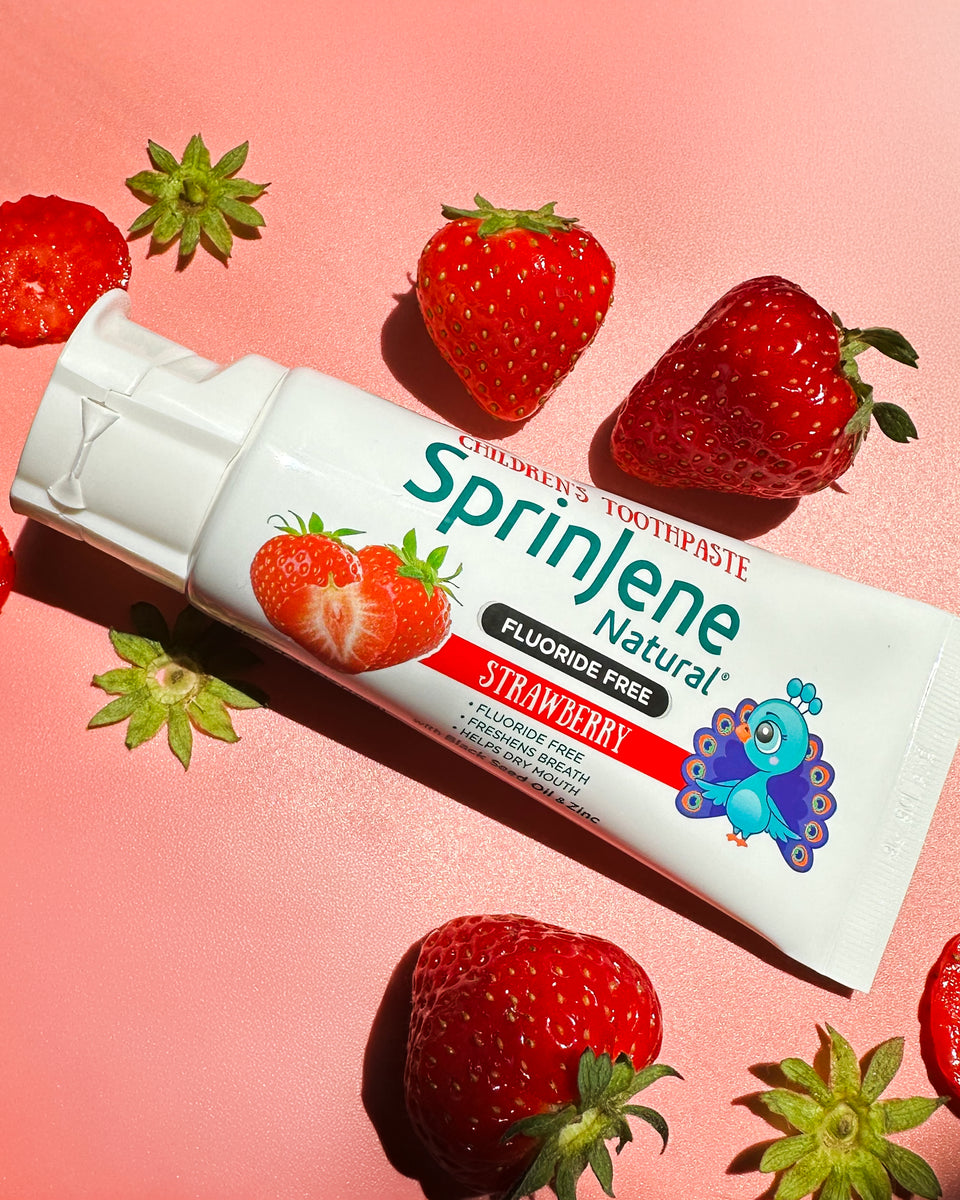 Children's Strawberry Fluoride-Free Toothpaste by SprinJene Natural®