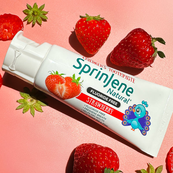 Children's Strawberry Fluoride-Free Toothpaste by SprinJene Natural®