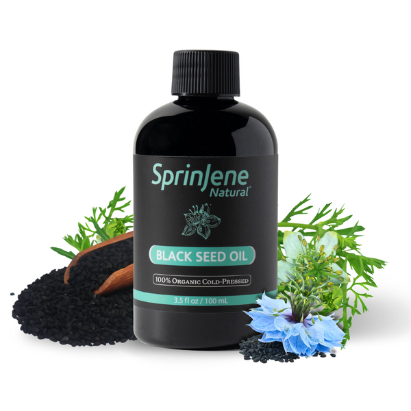 SprinJene Natural® 100% Organic Cold-Pressed Black Seed Oil