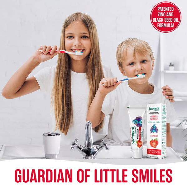 Children's Strawberry Fluoride-Free Toothpaste by SprinJene Natural® - Sprinjene