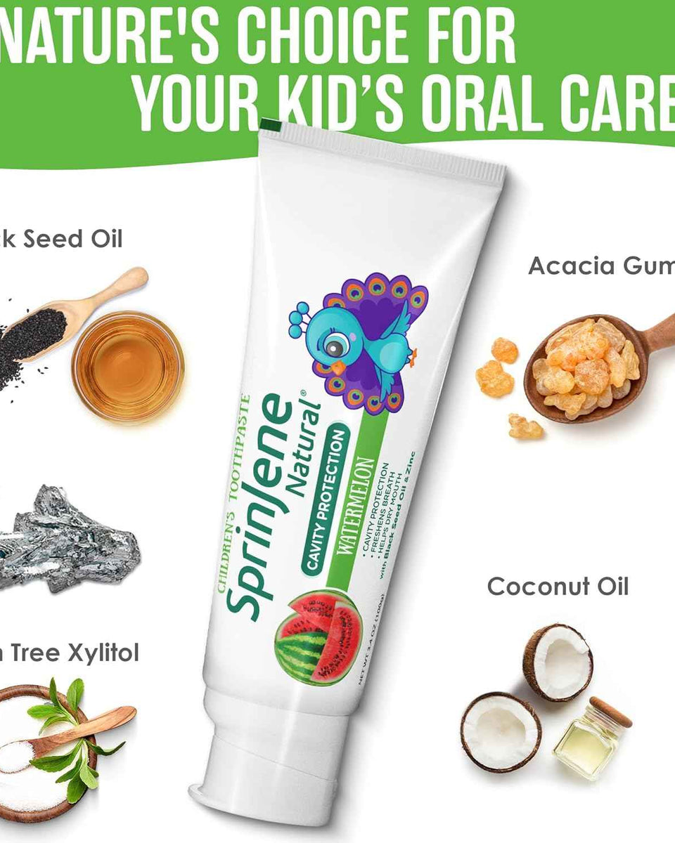 Children's Watermelon Toothpaste With Cavity Protection by SprinJene Natural®