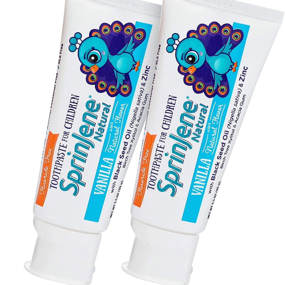 Children's Vanilla Toothpaste Fluoride free by SprinJene Natural®