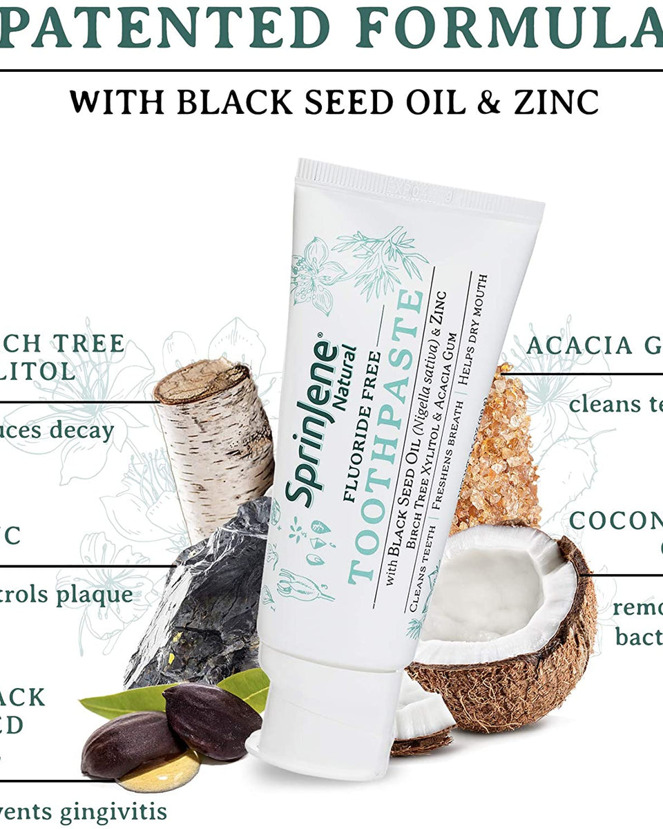 SprinJene Natural® Fluoride Free Toothpaste - Sprinjene