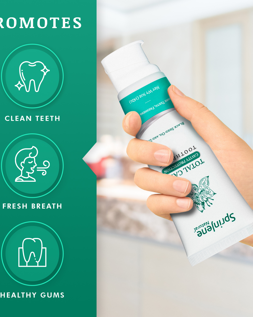 SprinJene Natural® Total Care Cavity Protection Toothpaste 5oz - Sprinjene