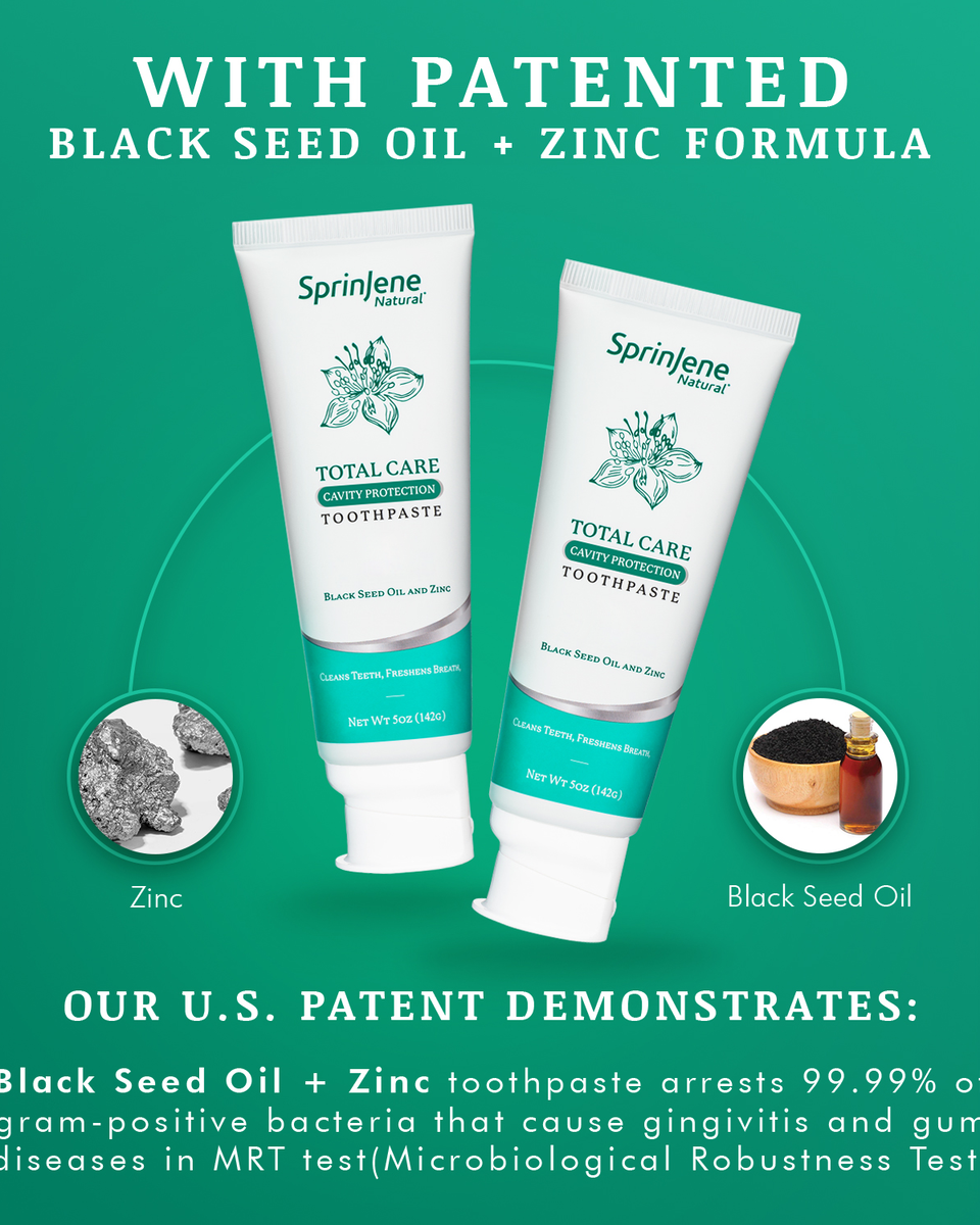 SprinJene Natural® Total Care Cavity Protection Toothpaste 5oz - Sprinjene