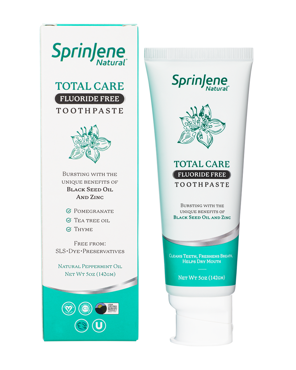 SprinJene Natural ® Total Care Fluoride Free Toothpaste - Sprinjene