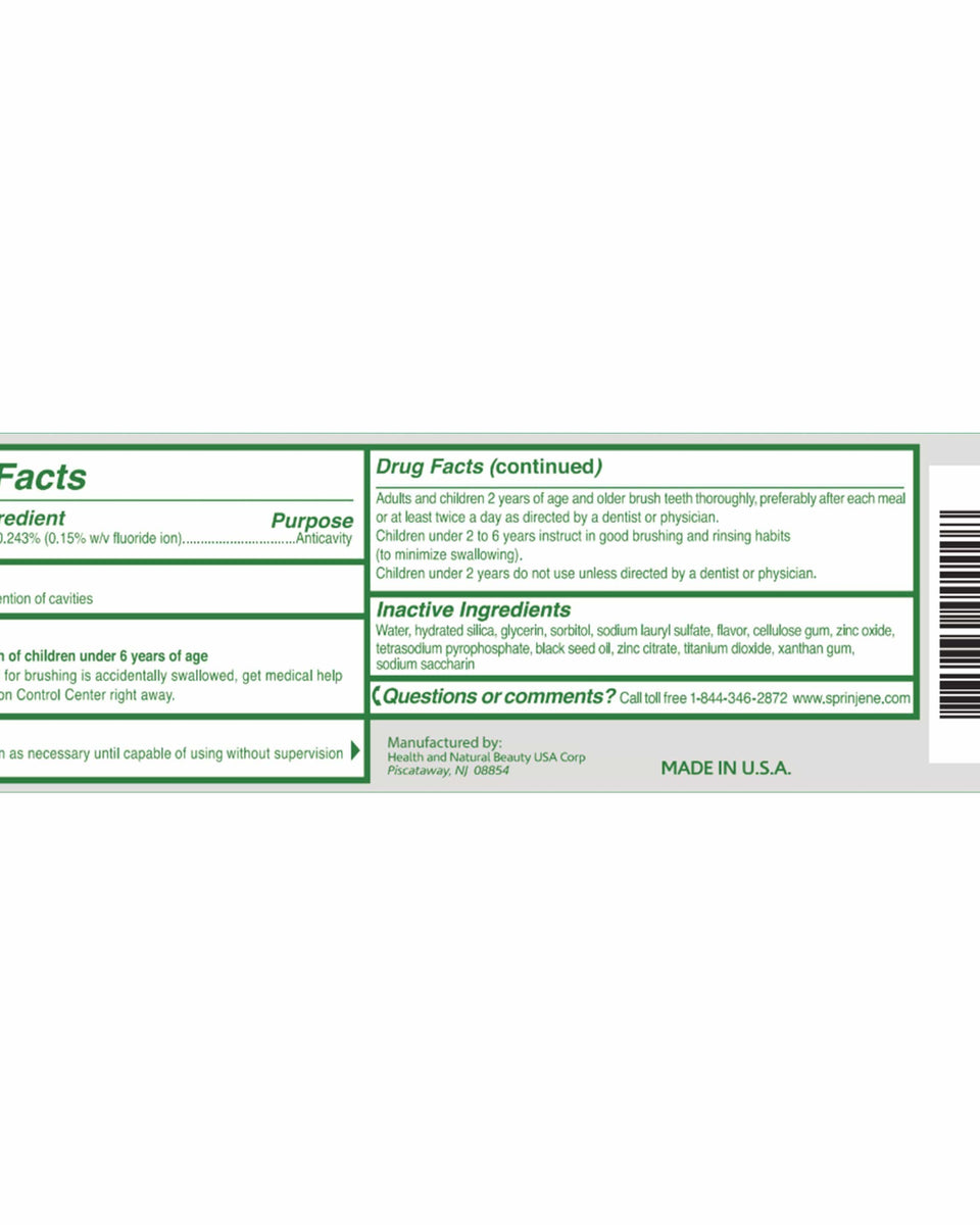 Travel Size Original White Boost Toothpaste - Sprinjene